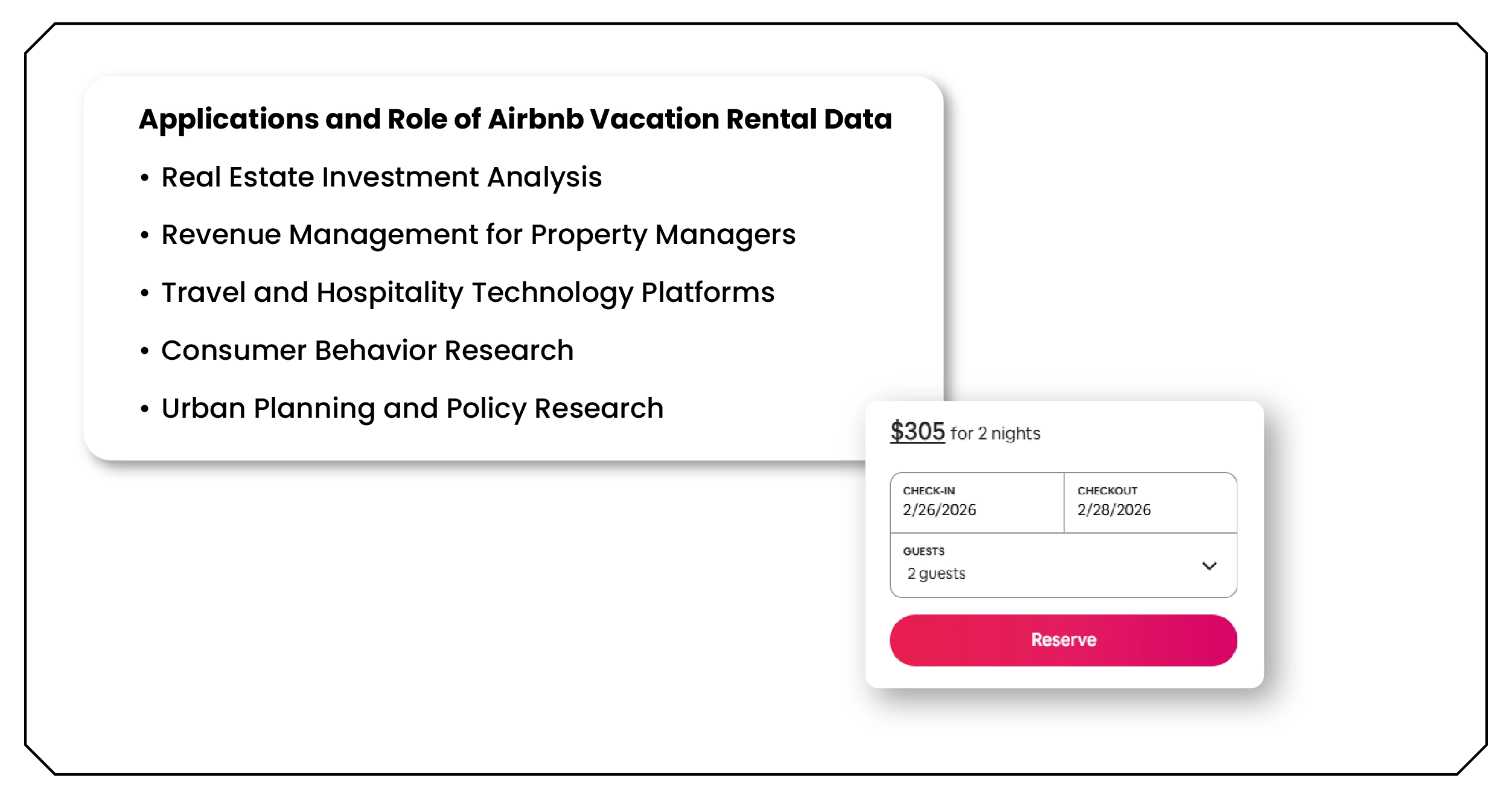 Applications and Role of Airbnb Vacation Rental Data